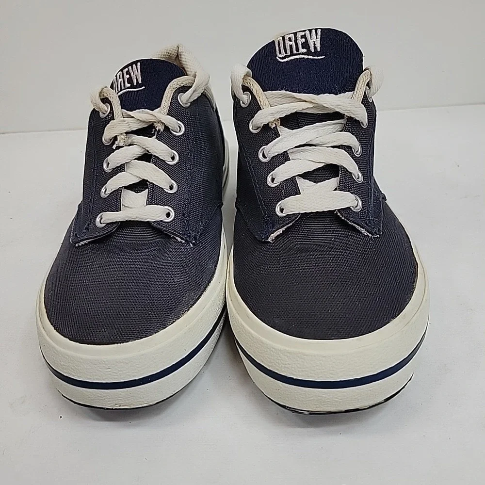 Drew Men's Chunky Canvas Skate Shoes Size 7M  Navy Walking Lace‎ Up Comfort